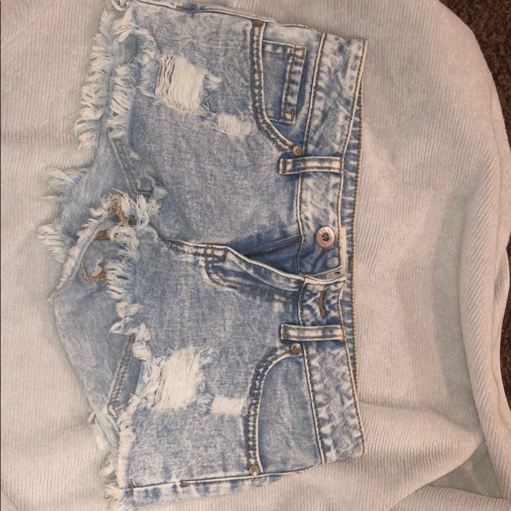 Denim shorts